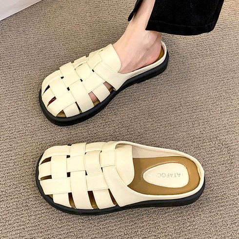 뮬슬리퍼 - Modern Fashion 여성 발편한 사계절 샌들 뮬 슬리퍼