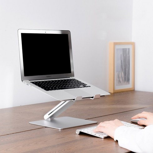 알루미늄 노트북 랩탑 맥북 거치대 받침대 높낮이 조절가능 AP-8, AP-8 실버