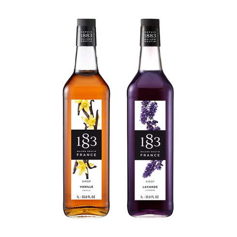 1883 바닐라 시럽 1000ml+1883 라벤더 시럽 1000ml, 1000ml