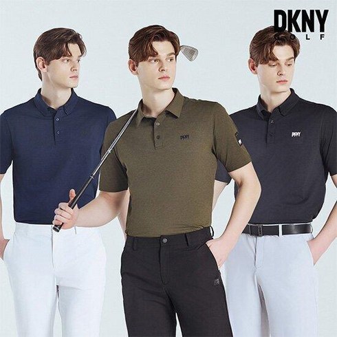 O DKNY GOLF 24SS 남성 썸머카라티 3종 - (백화점 상품) 디케이엔와이 남성 여름 반팔 카라티셔츠 3종 208백퍼센트859, 100