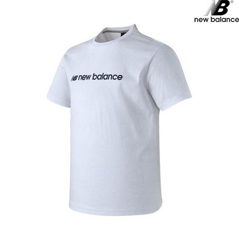 뉴발란스 NBNEB21173-WH 레터 로고 반팔티 STANDARD FIT 남녀공용 티셔츠