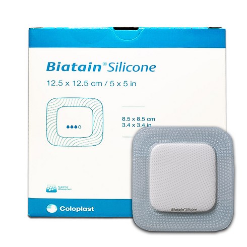 콜로플라스트 바이아테인 실리콘 12.5 X 12.5 Cm COLOPLAST BIATAIN SILICONE, 1개