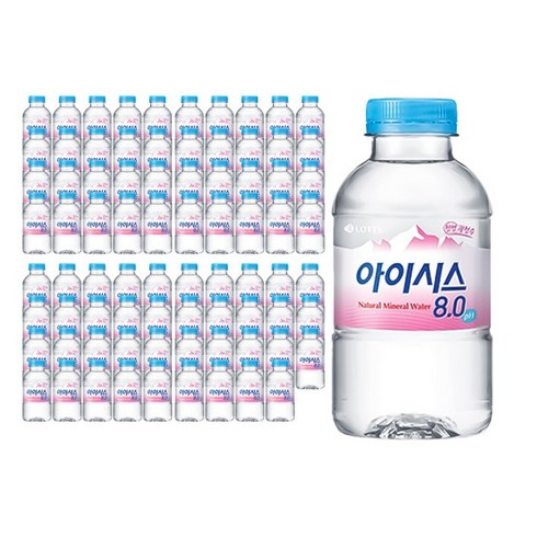 롯데칠성 아이시스 8.0 200ml x 80병, 80개