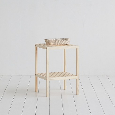 먼데이하우스 가 14155원 순수원목 선반장 3colors (세로2단), 선반장 브라운_세로2단