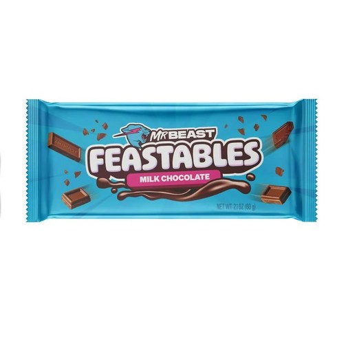 Feastables MrBeast 미스터비스트 밀크 초콜릿 60 g, 1개, 60g