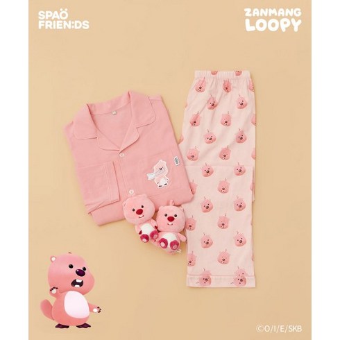 SPAO 스파오 (잔망루피) 군싹 루피 잠옷(PINK)_SPPPD49U03