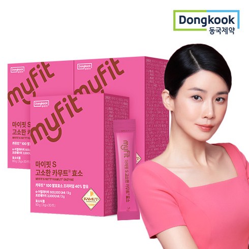 카무트효소 - 동국제약 마이핏S 고소한 카무트 효소 누룽지맛, 90g, 3개