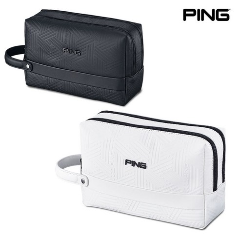 2023년 가성비 최고 남성골프파우치 - 핑 2023 K1 2단 골프파우치 골프파우치백, 화이트
