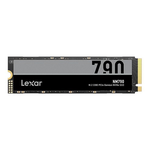 렉사 Lexar NM790 SSD 4TB PCIe Gen4 NVMe M.2 2280 내부 솔리드 스테이트 드라이브 (LNM790X004T-RNNNU)