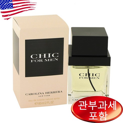 면세점까레라 - Chic By CAROLINA HERRERA 2 oz MEN 캐롤리나헤레라, 1개