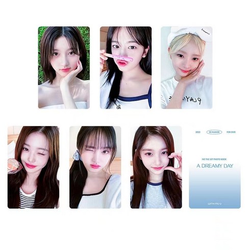 [국내배송] IVE 아이브 A DREAMY DAY 썸머 앨범 포토 카드 김가을 안유진 레이 장원영 리즈 이서 +랜덤 카드 3장, D