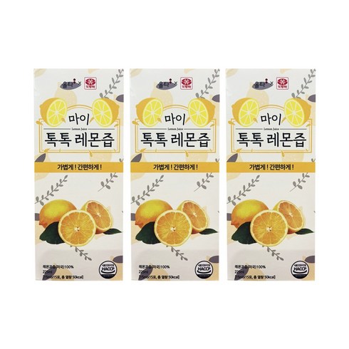 마이 톡톡 레몬즙 - 도투락 리얼톡톡레몬즙, 15ml, 45개