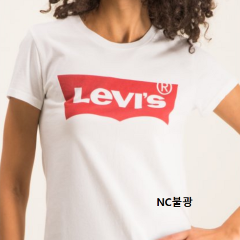 리바이스 데일리룩!! 매일 매일 입고싶은 가볍고 편안한 여성 기본 반팔 티셔츠!! LEVI