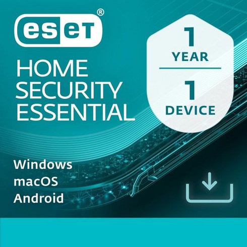 ESET NOD32 안티바이러스 | 2024 에디션 1대 1년 소프트웨어 게이머 모드 소형 시스템 풋프린트 라이선스 포함 공식 다운로드, ESET Home Security Essential_1