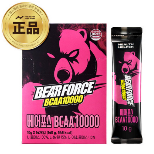 헬스헬퍼 베어포스 BCAA 10000 1박스(14포), 140g, 1개