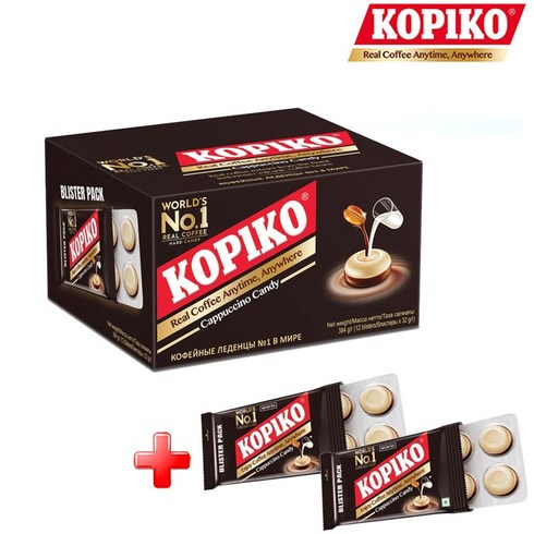 마요라 코피코 카푸치노캔디 블리스터팩 / 구매수량기준 5+1 추가제공, 10개, 32g