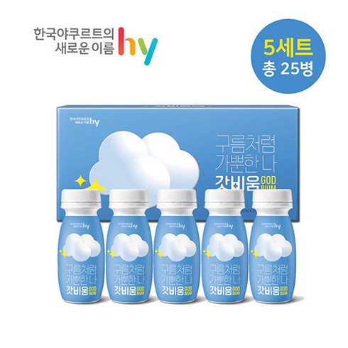 갓비움 - 한국 야쿠르트 갓비움 오리지널 장건강 맛있는 유산균 쾌변요구르트, 100ml, 15개