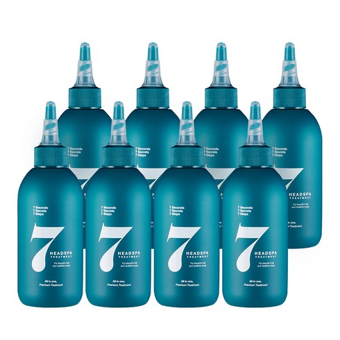 헤드스파7 파란눈 블랙 헤어 트리트먼트, 200ml, 8개