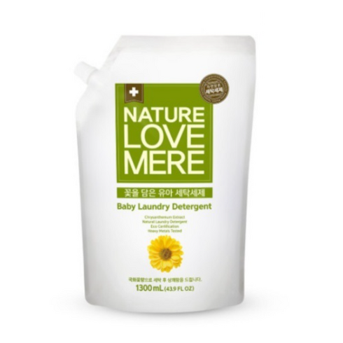 네이쳐러브메레 유아 국화 세제 리필형, 1.3L, 2개