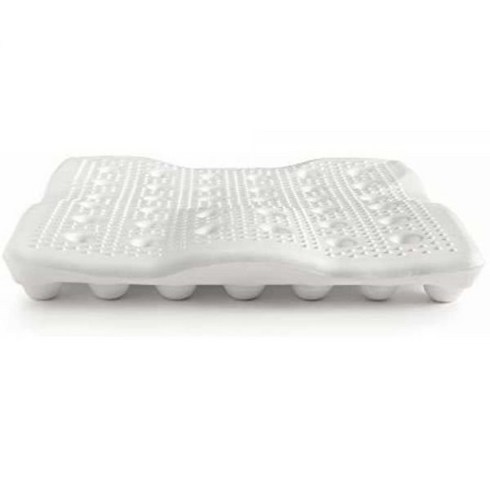 BackJoy Comfort-Tech 5cm 시트 쿠션 내구성 있는 EVA 폼 미끄럼 방지 통기성 방수 자세 개선 탈착식 커버 제공 스몰 사이즈 (50.8cm x 45, 1개