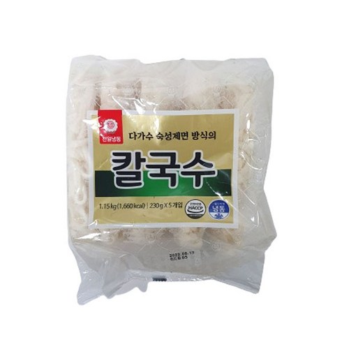 (무)(냉동)천일칼국수 230g(5입)X8개, 8개