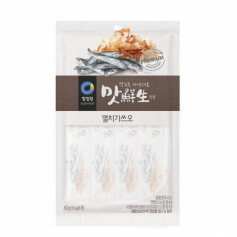 대상 청정원 맛선생 멸치 가쓰오 스틱, 80g, 17개