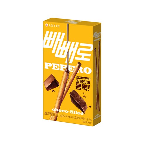 빼빼로 - 롯데제과 누드 빼빼로, 45g, 40개