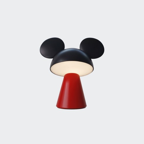 디즈니 미키마우스캐릭터 램프 (MICKEY MOUSE_mini) 포터블 디즈니무드조명, 미키마우스(블랙+레드)