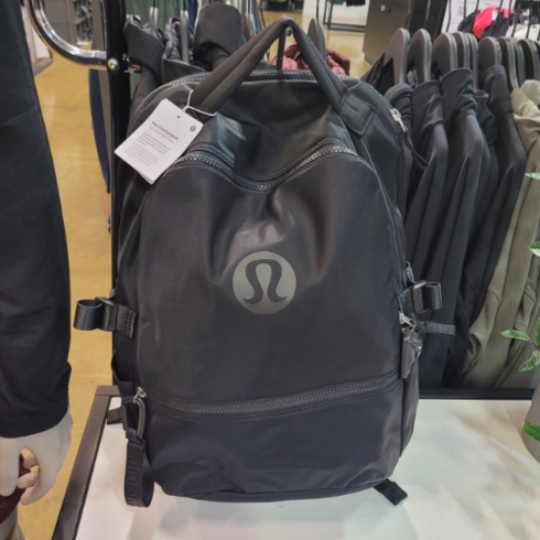 캐나다 룰루레몬 뉴 크루 백팩 가방 남녀공용 22L 블랙