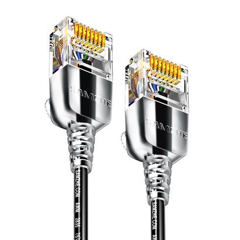 삼지 울트라 슬림 CAT6A 초고속 기가 랜선 랜케이블 SZH-6, 0.5m, 2개