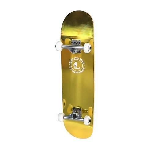 로그스케이트보드 - Log LC14 Gold Spectrum/Relief Logo 7.75"Skateboard Complete (로그 골드 스펙트럼 릴리프 로고 스케이트보드 컴플릿)