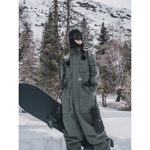 2023년 가성비 최고 여자점프슈트스키복 - 스키복점프수트 일체형 점프수트 세트 점프슈트 스키복 보드복 방수 방한