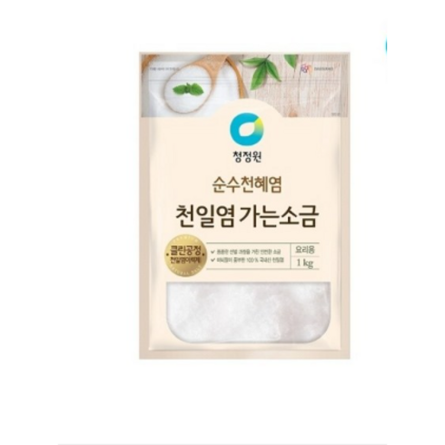 2023년 가성비 최고 청정원천일염 - 대상 청정원 천일염 가는 소금, 1kg, 1개