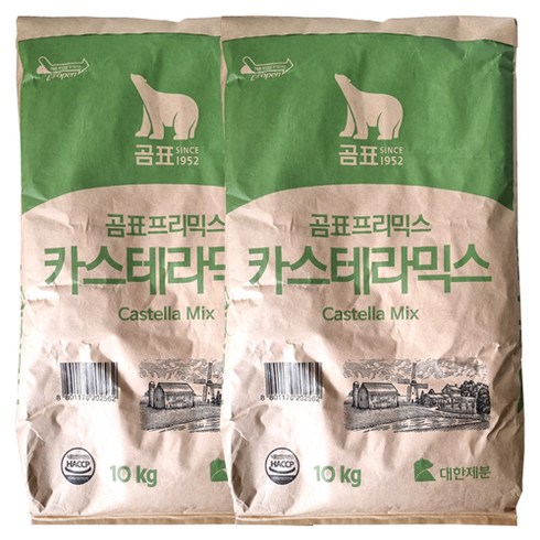 대한제분 곰표 카스테라믹스 10kgX2 (총20kg), 2개, 10kg