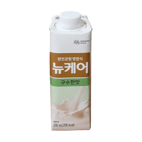 대상웰라이프 뉴케어 구수한맛 200ml *60팩 입맛 없어 밥거르시는 부모님을 위해 따뜻한 마음으로 선물하세요, 60개