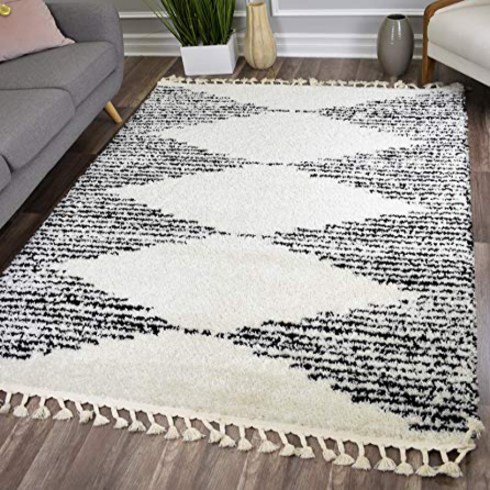 CosmoLiving by Cosmopolitan Zaya Area Rug Heath White null, 1