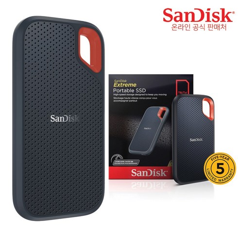 2023년 가성비 최고 ssd1tb - 샌디스크 외장SSD Extreme 익스트림 방수 방진 휴대용 포터블 SSD E61 1TB, 네이비