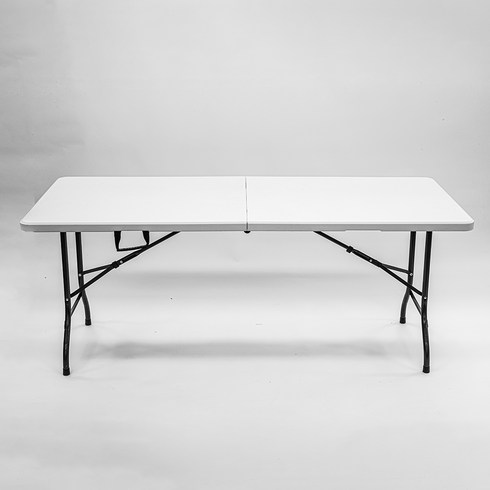 테이블대여 - 브로몰딩 접이식 테이블 G-BR180 화이트 1800 식탁 대형 야외 폴딩 행사용, 1개