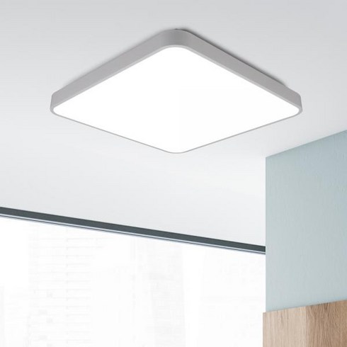 led방등 - 원하 국산 삼성칩 슬림 심플 방등 LED 60W 주광색 플리커프리, 화이트