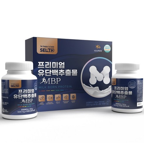 프리미엄 유단백추출물 MBP 알약 500mg 180정, 3개