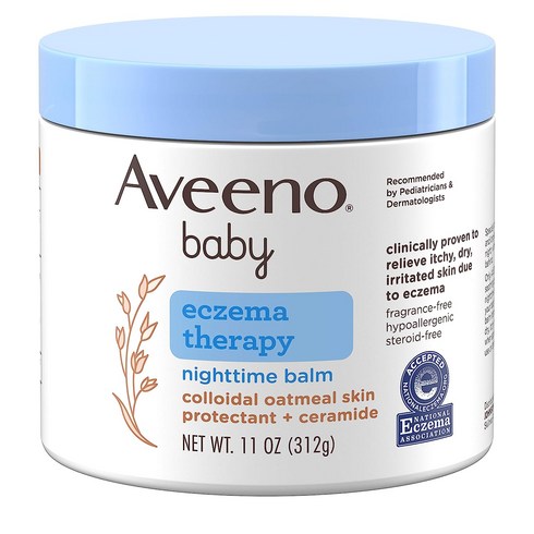 Aveeno Baby Eczema Therapy Nighttime Balm 미국 아비노 베이비 액서머 테라피 나이트 타임 밤 크림 312g 1통, 1개