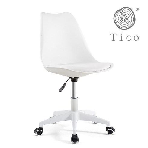 TICO 컴퓨터 의자 공부의자 사무실의자 북유럽 디자인 회전의자, 화이트01
