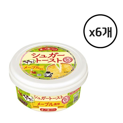 칼디퀸아망스프레드 - 손톤 SONTON 빵에 발라먹는 슈가토스트, 6개, 100g