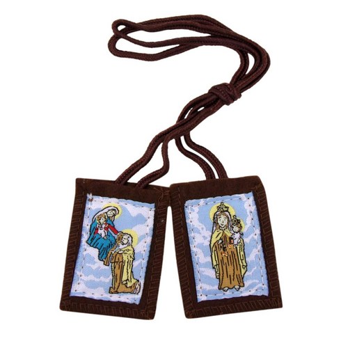 스카풀라 십자가 선물 목걸이 대천사 마호가니 견진, 1개