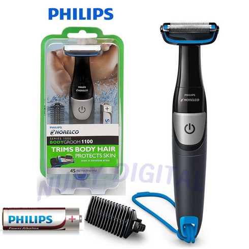 필립스 바디글루머 물세척 잔털정리 건전지식 전기제모기 BG1026, BG1026+건전지2알
