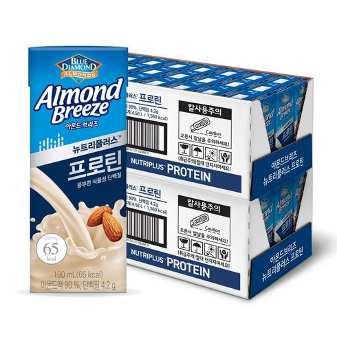 매일 아몬드브리즈 프로틴 190ml x 48팩, 48개