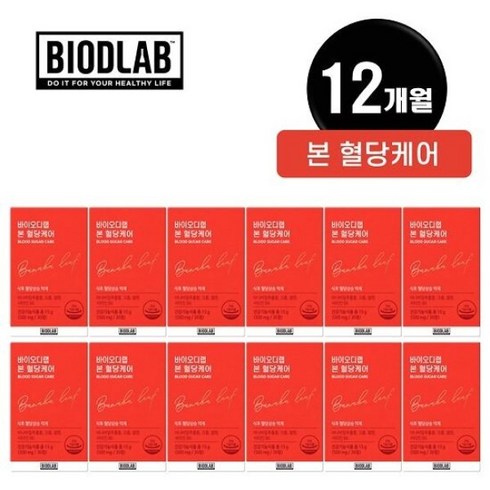 바이오디랩 본 혈당케어 12박스 (12개월분), 단품, 12개