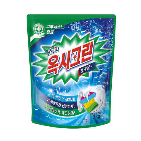 옥시크린 분말형 표백제 3kg, 1개