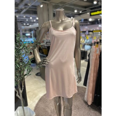 [AK PLAZA] [원더브라]23S/S 베이지 기본 끈나시 롱슬립(FS3I02T-BE)