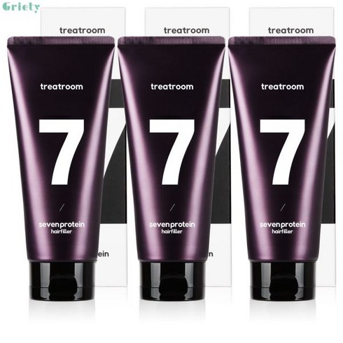 극손상머리트리트먼트 - 트리트룸 세븐프로틴 헤어필러 트리트먼트, 180ml, 3개